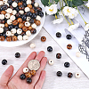 400Pcs 4 Styles  Natural Wood Beads WOOD-GF0002-15B-3