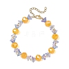 Halloween Glass Beaded Bracelets for Women BJEW-JB14451-3