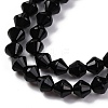 Natural Black Onyx(Dyed & Heated) Beads Strands G-C171-E04-01-4