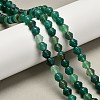 Natural Green Onyx Agate(Dyed & Heated) Beads Strands G-G203-02C-1