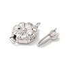 Rhodium Plated 925 Sterling Silver Box Clasps STER-G038-14P-2