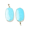 Synthetic Blue Turquoise Pendants G-K338-05E-2