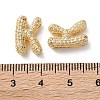 Rack Plating Brass Micro Pave Cubic Zirconia Slide Charms KK-C084-34G-K-3