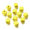 Spray Painted Wooden Beads WOOD-P021-01C-27-1