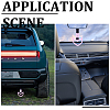 2Pcs ABS Plastic Devil Heart Rear Bumper Warning Handle Ring HJEW-SP0001-51A-7