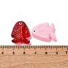 Transparent Glass Enamel Beads LAMP-U004-06M-2