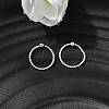 Brass Ball Captive Bead Nose Ring AJEW-G075-01S-02-3
