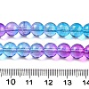 Baking Painted Transparent Glass Beads X-DGLA-M001-8mm-07-5