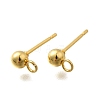 201 Stainless Steel Stud Earring Findings STAS-R156-01G-05-1