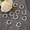 201 Stainless Steel Huggie Hoop Earring Findings STAS-P283-01E-S-5