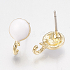 Alloy Stud Earring Findings ENAM-S116-20D-1