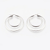 Tarnish Resistant 201 Stainless Steel Hoop Earrings LS-EJEW-I213-B-02P-2