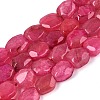 Dyed & Heated Natural Agate Beads Strands G-N359-15A-10-2