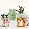1 Set Elk/Tiger/Frog DIY Knitting Kits for Beginners DIY-SC0026-48-4