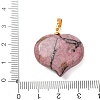 Natural Rhodonite Pendants G-B188-02G-08-3