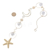 Glass Hanging Suncatchers HJEW-JM04587-3