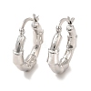 Rack Plating Brass Joint Hoop Earrings for Women EJEW-G342-02P-1