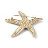 Starfish Alloy Rhinestone Sea Animal Brooches JEWB-S023-01A-2