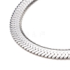 Non-Tarnish 304 Stainless Steel Snake Chains Necklaces NJEW-O058-31P-2