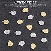 Unicraftale 16Pcs 2 Colors 304 Stainless Steel Pendants STAS-UN0038-31-3