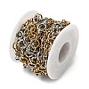 Two Tone 304 Stainless Steel Ring Link Chains CHS-K018-45GP-2