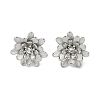 304 Stainless Steel Crystal Rhinestone Stud Earrings EJEW-G423-15P-3