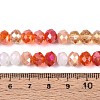 Electroplate Glass Beads Strands EGLA-N022-02A-A01-4