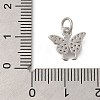 Rack Plating Brass Micro Pave Cubic Zirconia Charms KK-I716-05P-3