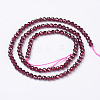 Natural Garnet Beads Strands X-G-D167-B-2mm-3