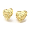 Rack Plating Heart Brass Stud Earrrings EJEW-L097-13G-2