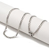 201 Stainless Steel Curb Chain Necklaces for Men NJEW-M218-04B-P-1