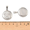 316 Stainless Steel Locket Pendants STAS-K321-17P-3