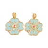 Brass with Enamel Pendants KK-CBA415D-04G-1
