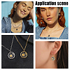 24Pcs 4 Colors Zinc Alloy Enamel Pendants ENAM-AR0001-95-5