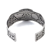 Constellation Alloy Open Cuff Bangles for Women Men LS-BJEW-C064-01AS-05-3