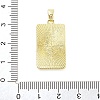 Rack Plating Brass Micro Pave Clear Cubic Zirconia Pendants KK-S371-02G-09-3