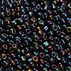 6/0 Electroplated Iris Round Glass Seed Beads X-SEED-A009-4mm-604-3