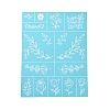 Olycraft 2Pcs Self-Adhesive Silk Screen Printing Stencil DIY-OC0008-005-1