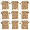 20Pcs Rectangle Polyester Imitation Burlap Packing Pouches Drawstring Bags ABAG-TA0001-95A-3