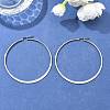 Tarnish Resistant 304 Stainless Steel Big Hoop Earrings EJEW-F105-13P-4