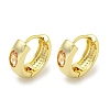 Brass with Cubic Zirconia Earrings EJEW-L211-13G-1
