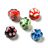 Handmade Printed Porcelain Beads X1-PORC-F005-02-1