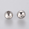 Tarnish Resistant 304 Stainless Steel Hollow Round Seamed Beads X-STAS-R032-6mm-2