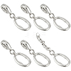 6Pcs Zinc Alloy Twister Clasps FIND-FH0016-55P-1