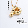 Stainless Steel Party Balloon Letter Pendant Cable Chain Necklaces for Women YF1942-16-1