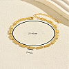 Summer Beach Brass Rectangle Link Chain Anklets for Women CI4096-2