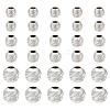30Pcs 3 Style 925 Sterling Silver Spacer Beads STER-PH0001-28-1