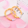 (Jewelry Parties Factory Sale)Polymer Clay Heishi Beads Stretch Bracelets BJEW-JB05711-05-5
