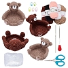 DIY Bear Coasters Knitting Kits for Beginners PW-WGF125F-01-2