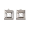 304 Stainless Steel Charm Rhinestone Settings SA-CBAC865-07C-P-1